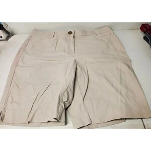 STUDIO WORKS KHAKI PLUS SIZE 18 SHORTS, INSEAM 9.5"